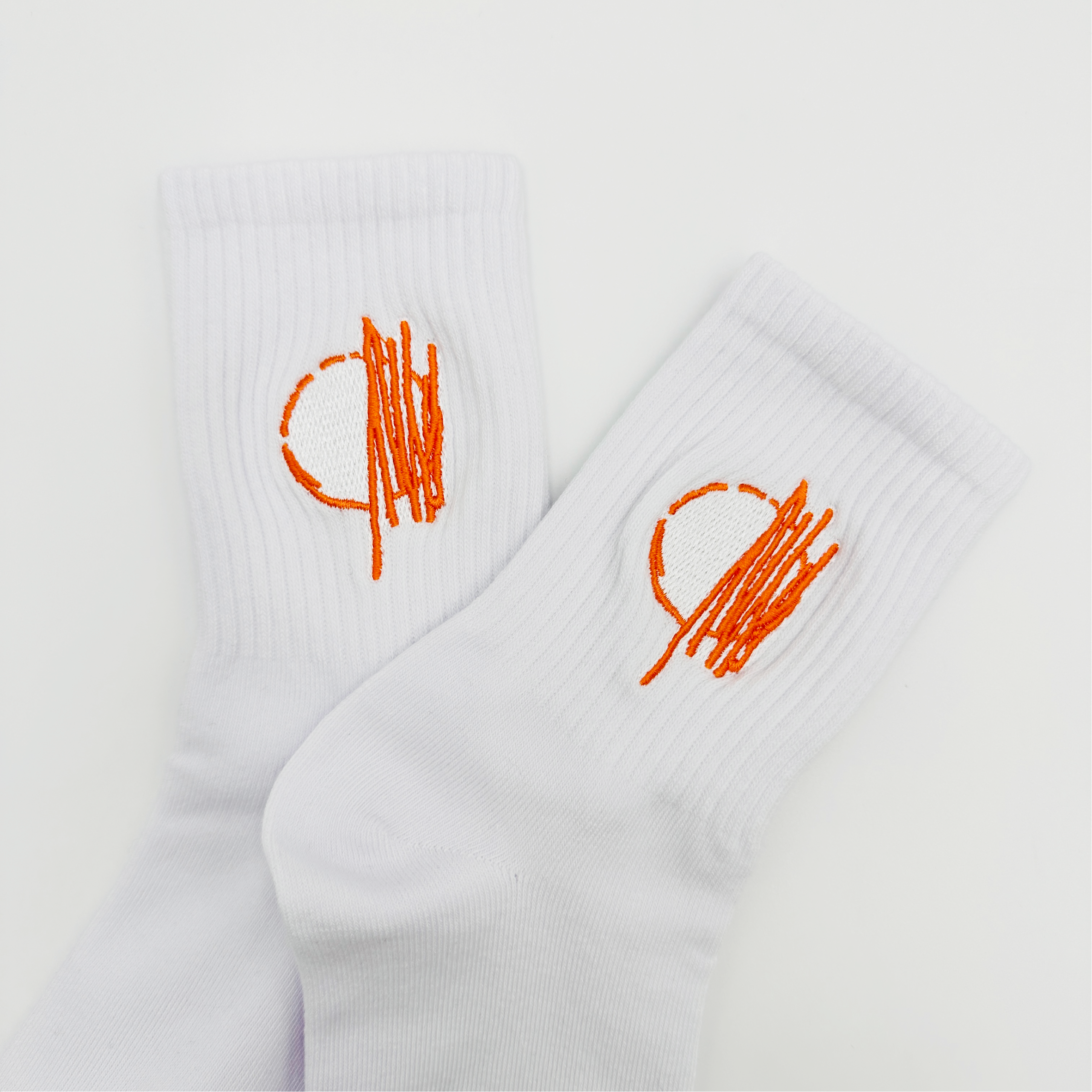 襪子／白