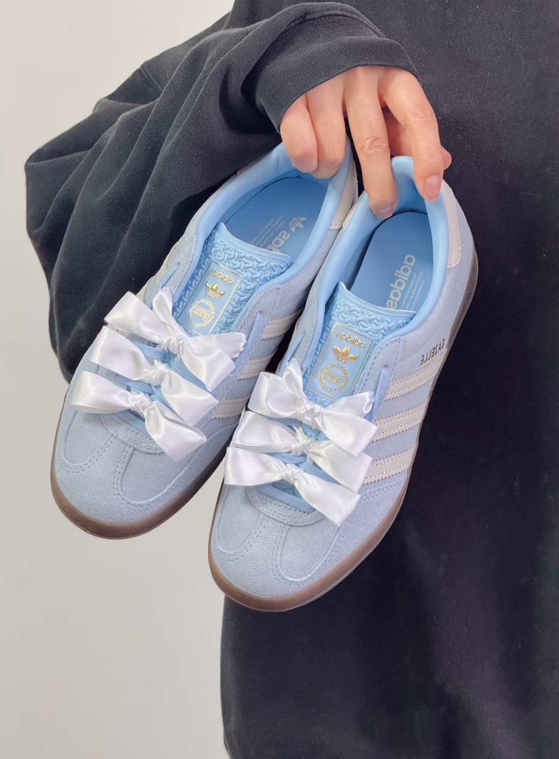 <緞帶系列🎀> Adidas Gazelle Indoor 寶寶藍