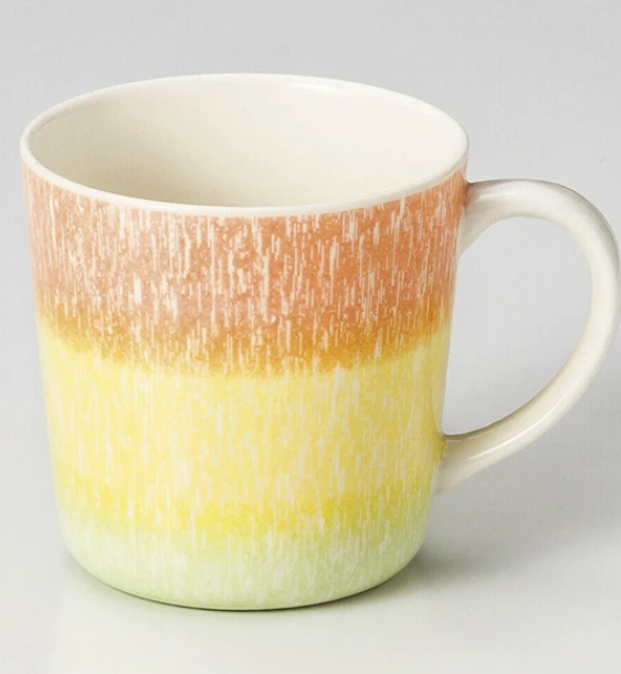 日本美濃燒陶瓷蠟筆色瓦杯 (日本製)