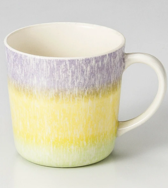 日本美濃燒陶瓷蠟筆色瓦杯 (日本製)