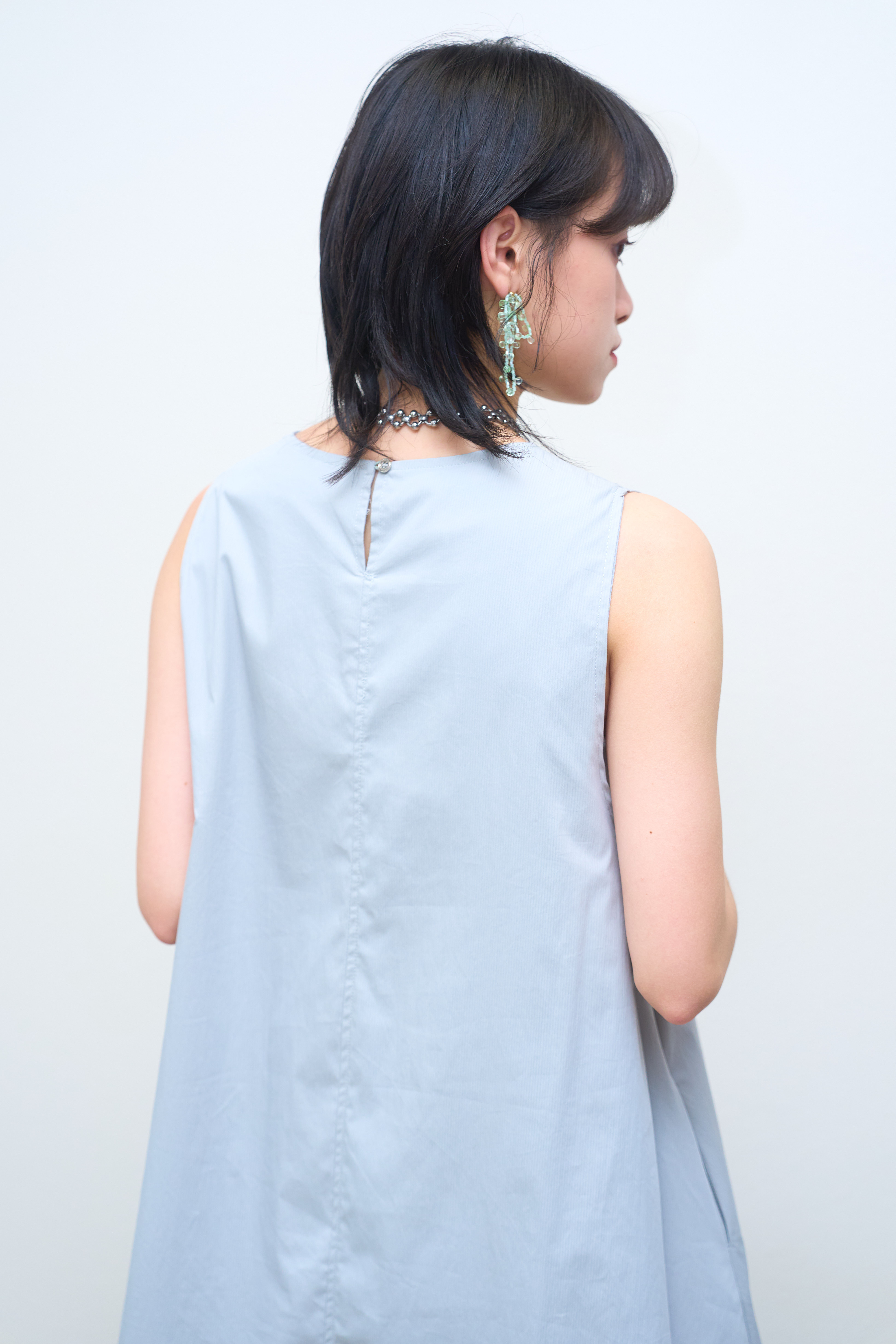 配搭褲子也OK！西裝布極簡背心裙 - OP43326