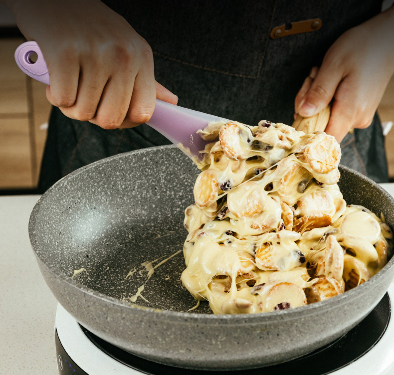 【可可博士 DR.KEKE】三箭牌 S30V 硬式耐熱矽膠刮刀-紫/黃