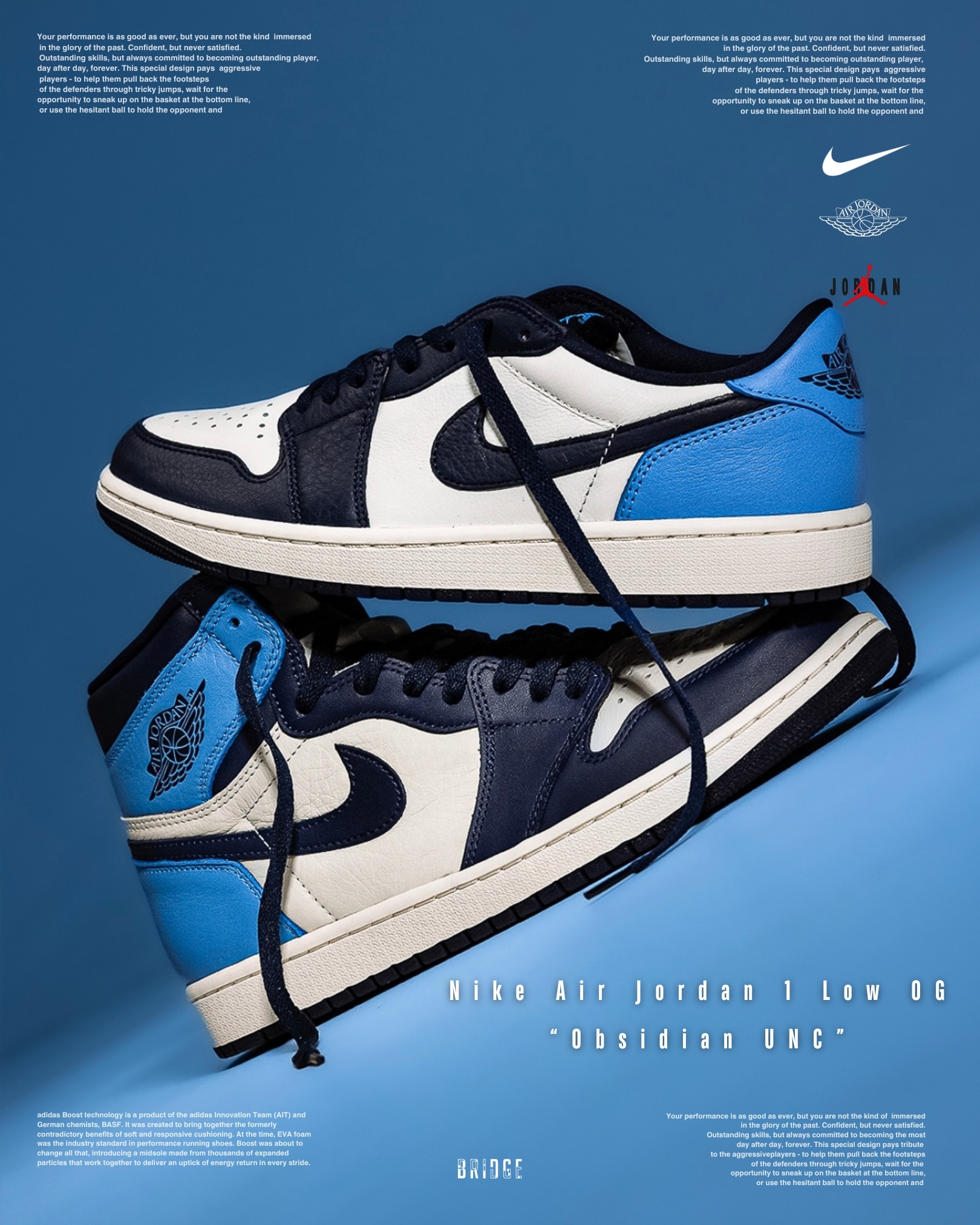 『黑曜石限時偷跑 一日後調漲💹』Nike Air Jordan 1 Low OG “Obsidian UNC” CZ0790-400