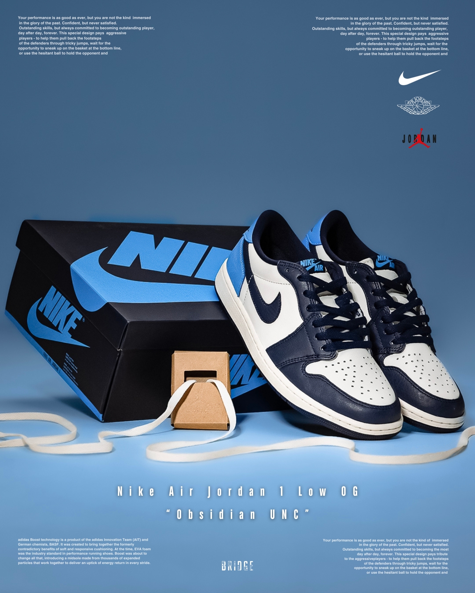 『黑曜石限時偷跑 一日後調漲💹』Nike Air Jordan 1 Low OG “Obsidian UNC” CZ0790-400