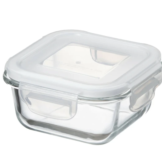 日本耐熱玻璃食物盒(方形)300ML (非日本製)