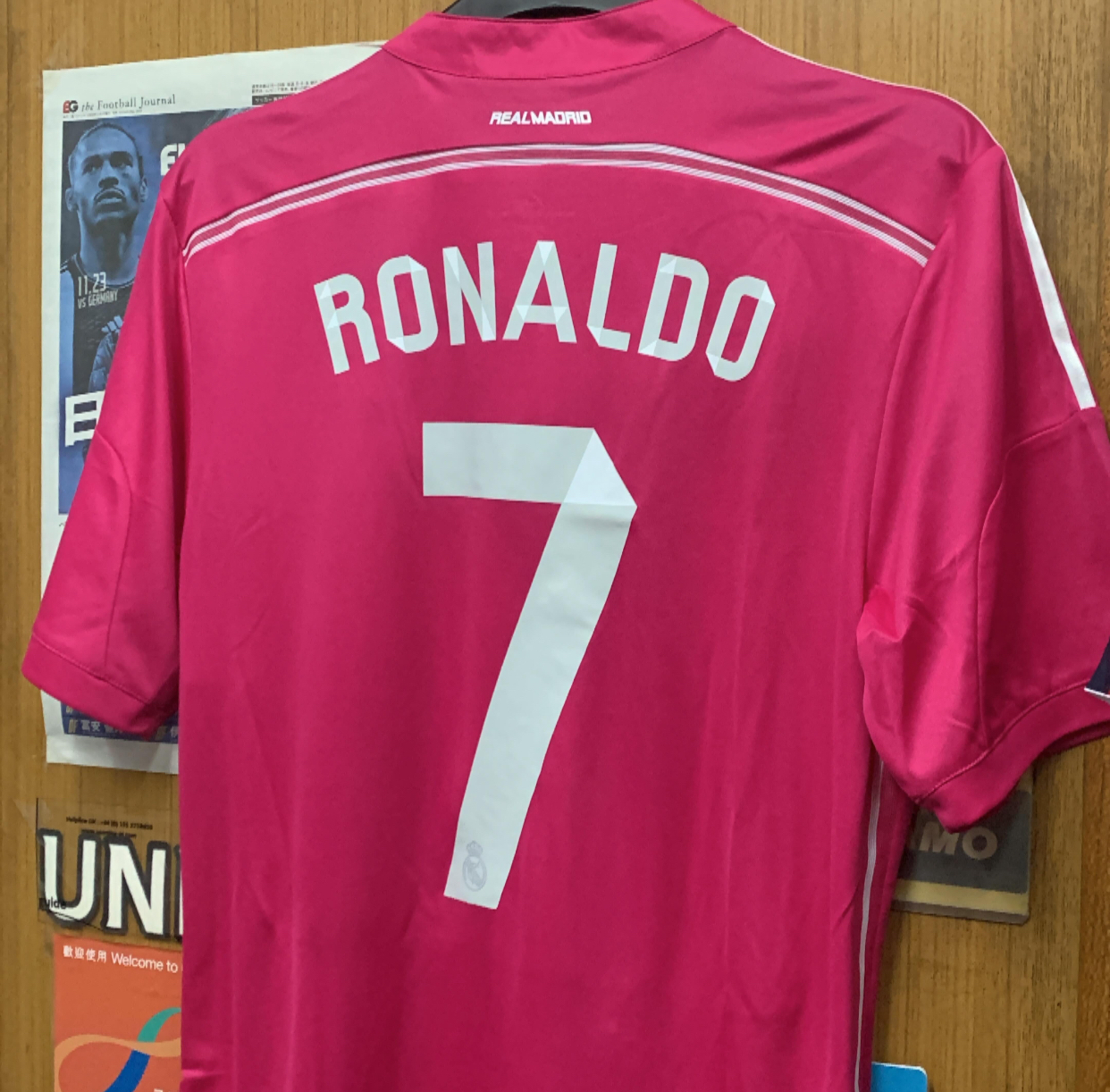 2014 Real Madrid Player Issue Away Shirt with 7 Ronaldo