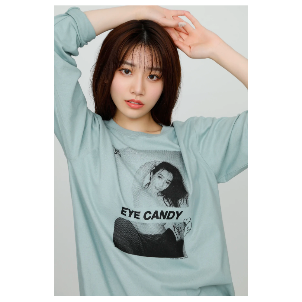 河北彩花 コラボ SAIKA KAWAKITA LONG SLEEVE BY MNKM 長䄂 Tシャツ TEE