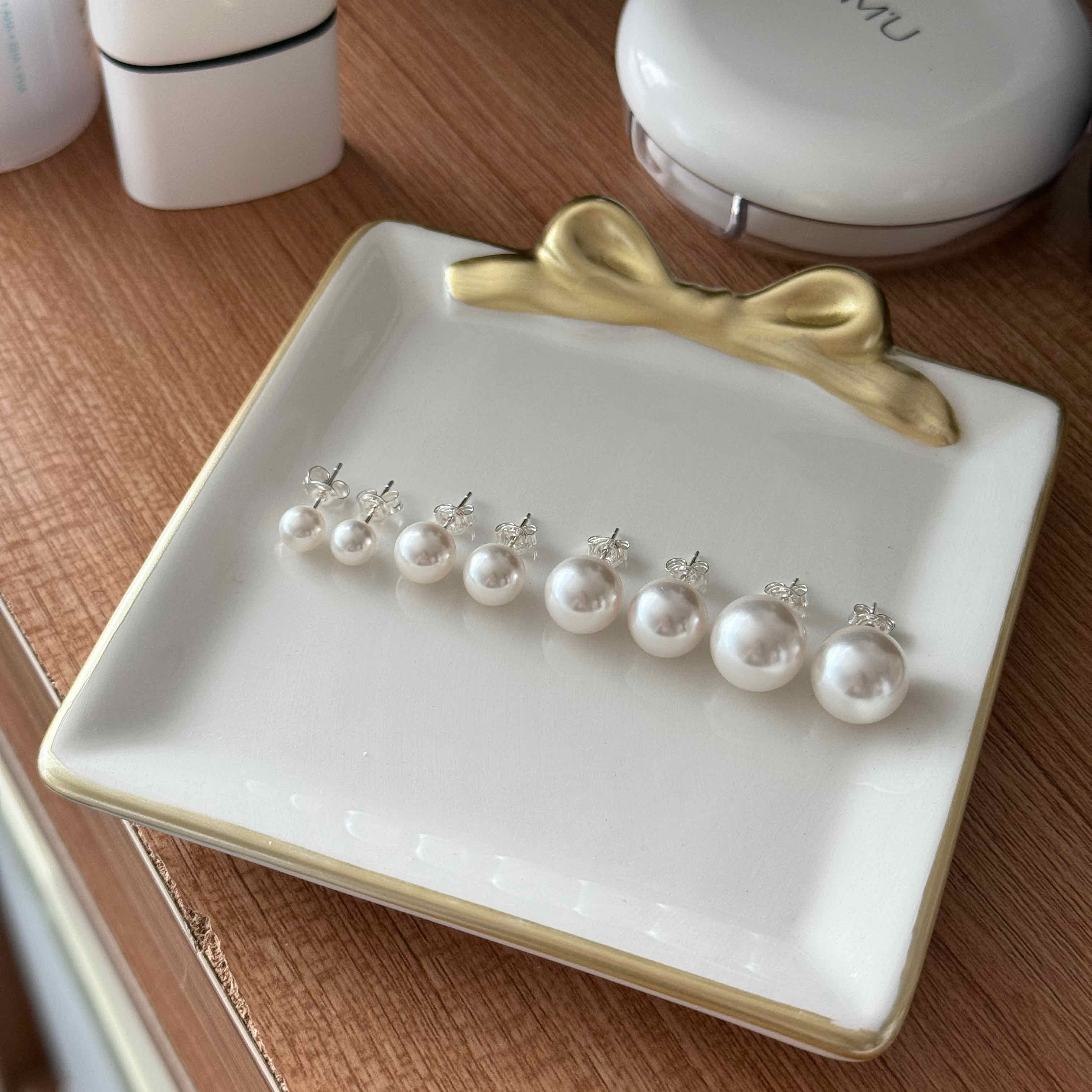 🇰🇷必收！925 silver 施華洛珍珠耳環