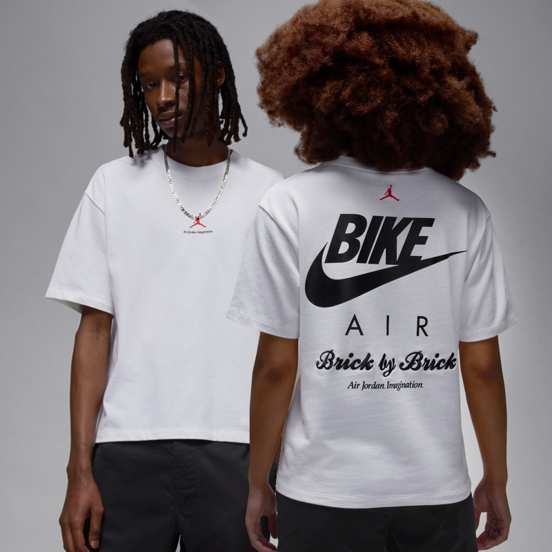 Jordan x Nigel Sylvester "Brick" 聯名款 短T 短袖 白 男女款 HQ1737-100 [台灣現貨]