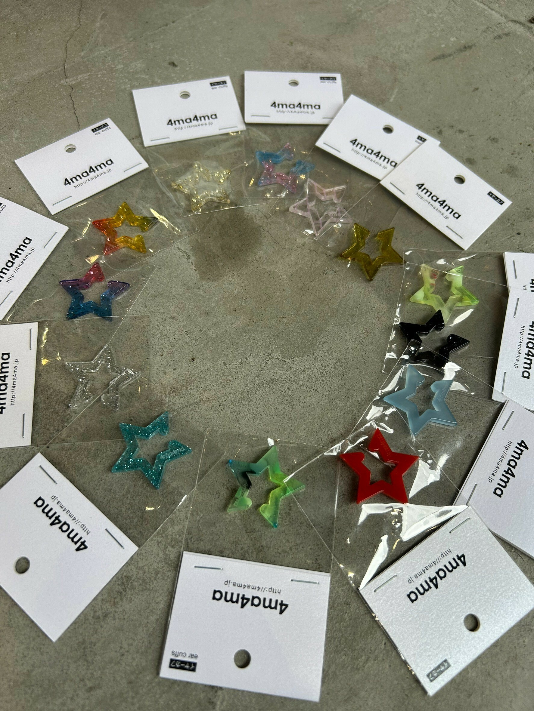 [4ma4ma] 五芒星耳骨夾 | 中 | NO.2