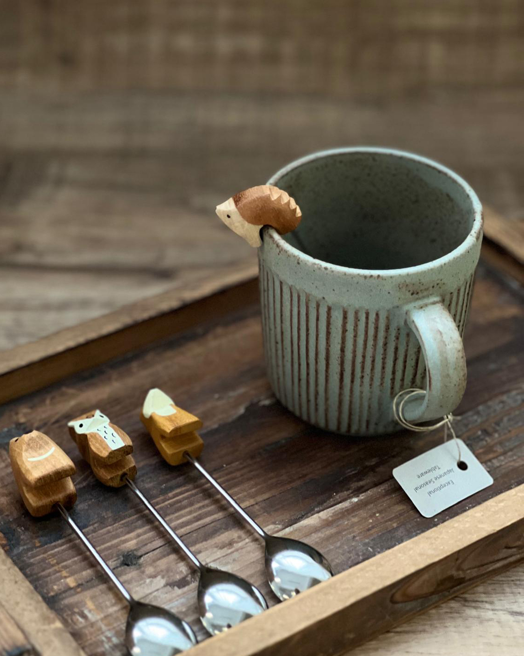 Sopo 動物型懸掛杯邊 小攪拌匙(4款)