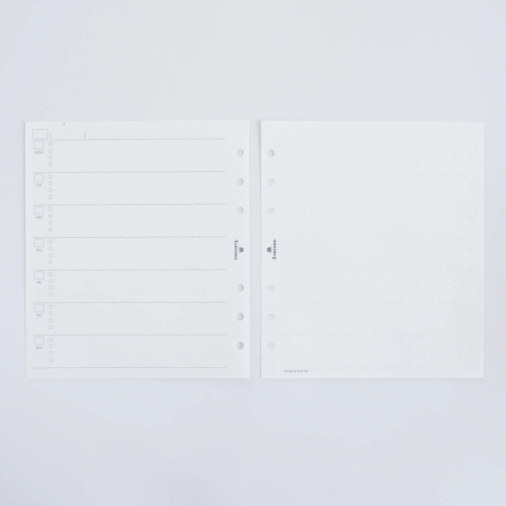 HBWA5 一週兩頁 橫式週計畫 無日期｜ASHFORD 日本