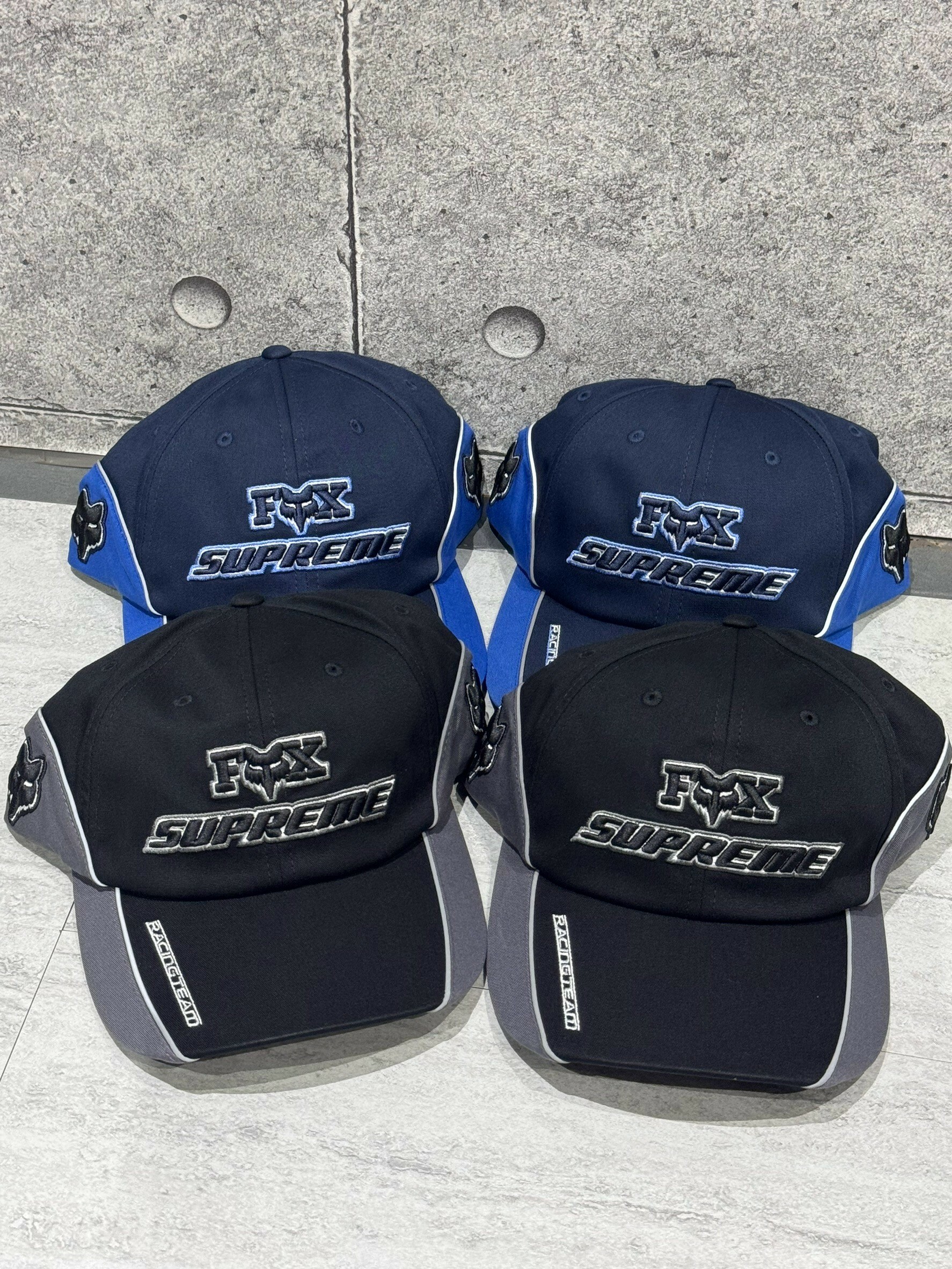 Supreme Fox Racing 6-Panel 限定款 立體刺繡Logo 賽車六分割帽