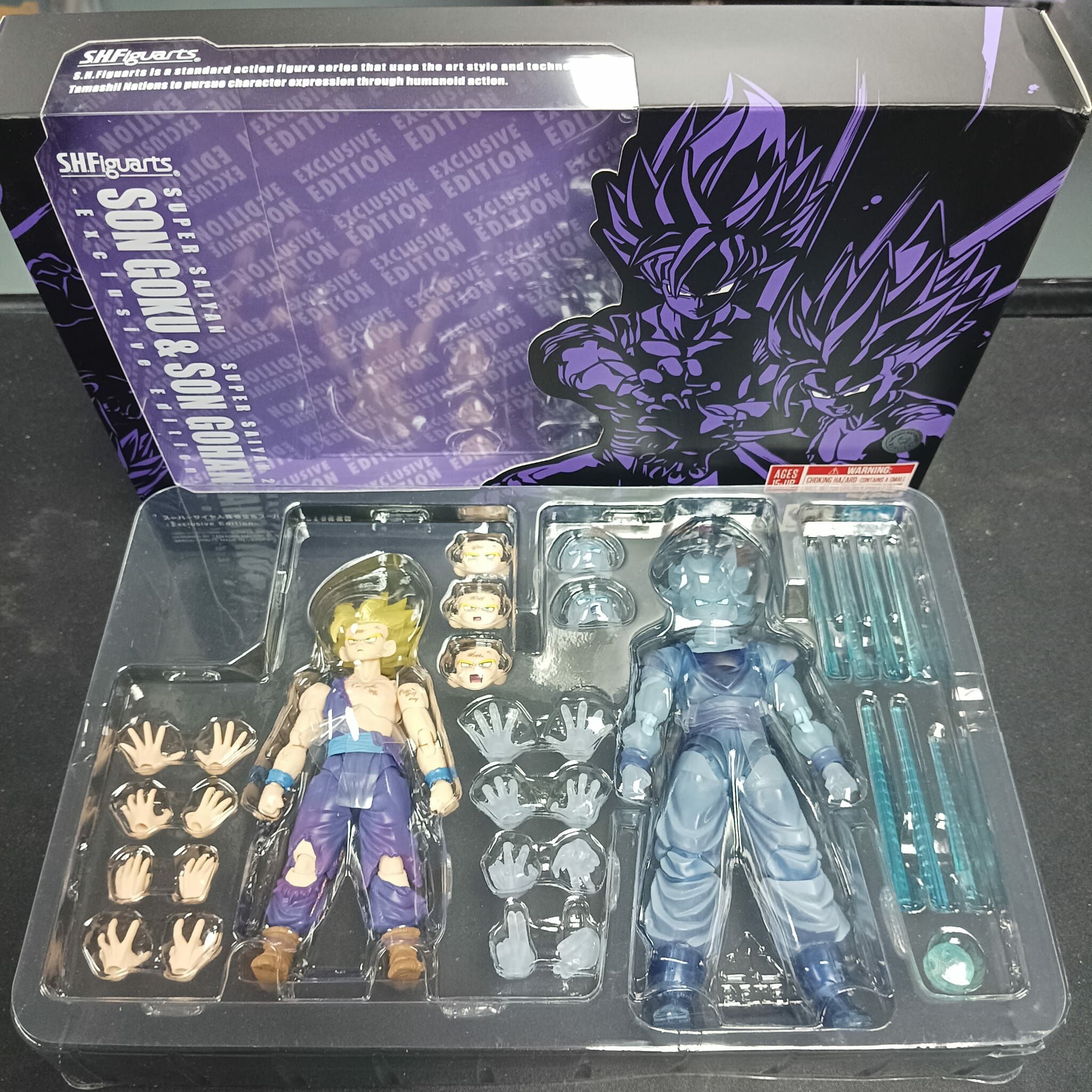 龍珠系列-SHF超級撒亞人孫悟空 超級撒亞人2孫悟飯-Exclusive Edition