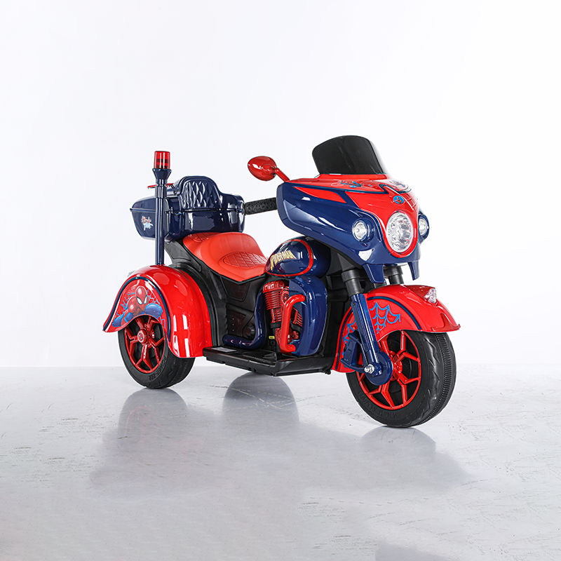 兒童電動摩托車帶後備箱-SPIDER MAN