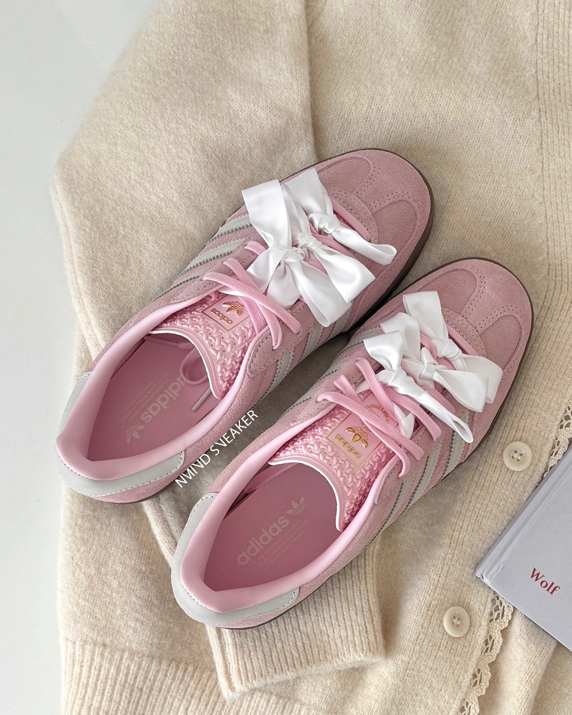 <緞帶系列🎀> Adidas Gazelle Indoor 寶寶粉