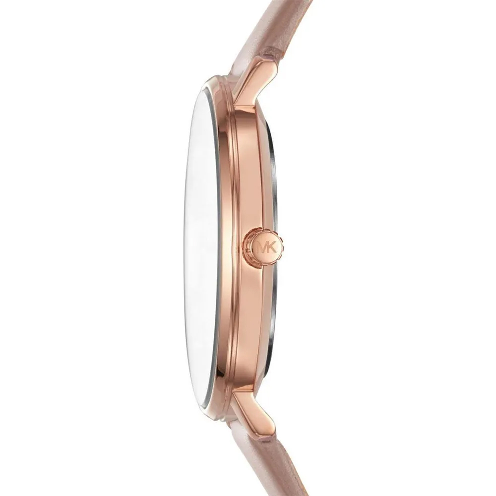 【Michael Kors】MK2748 晶鑽時標 質感 皮革 簡約 時尚 女款 腕錶