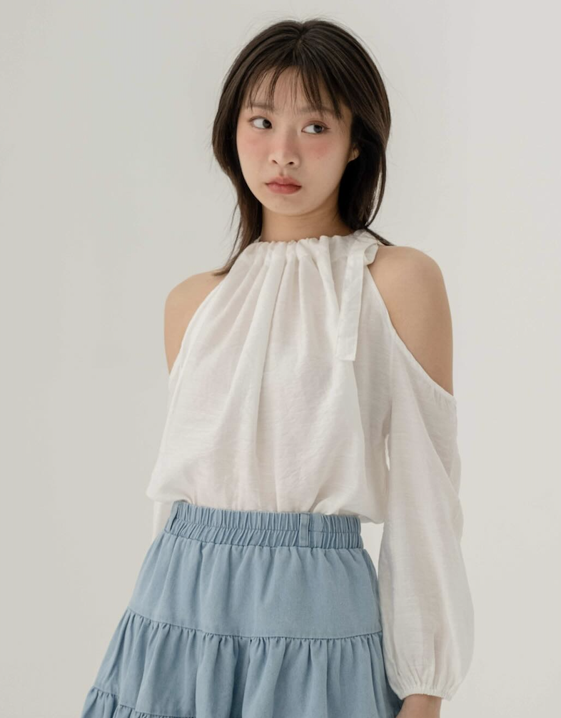 Kimmame - Audrey 露肩長袖上衣