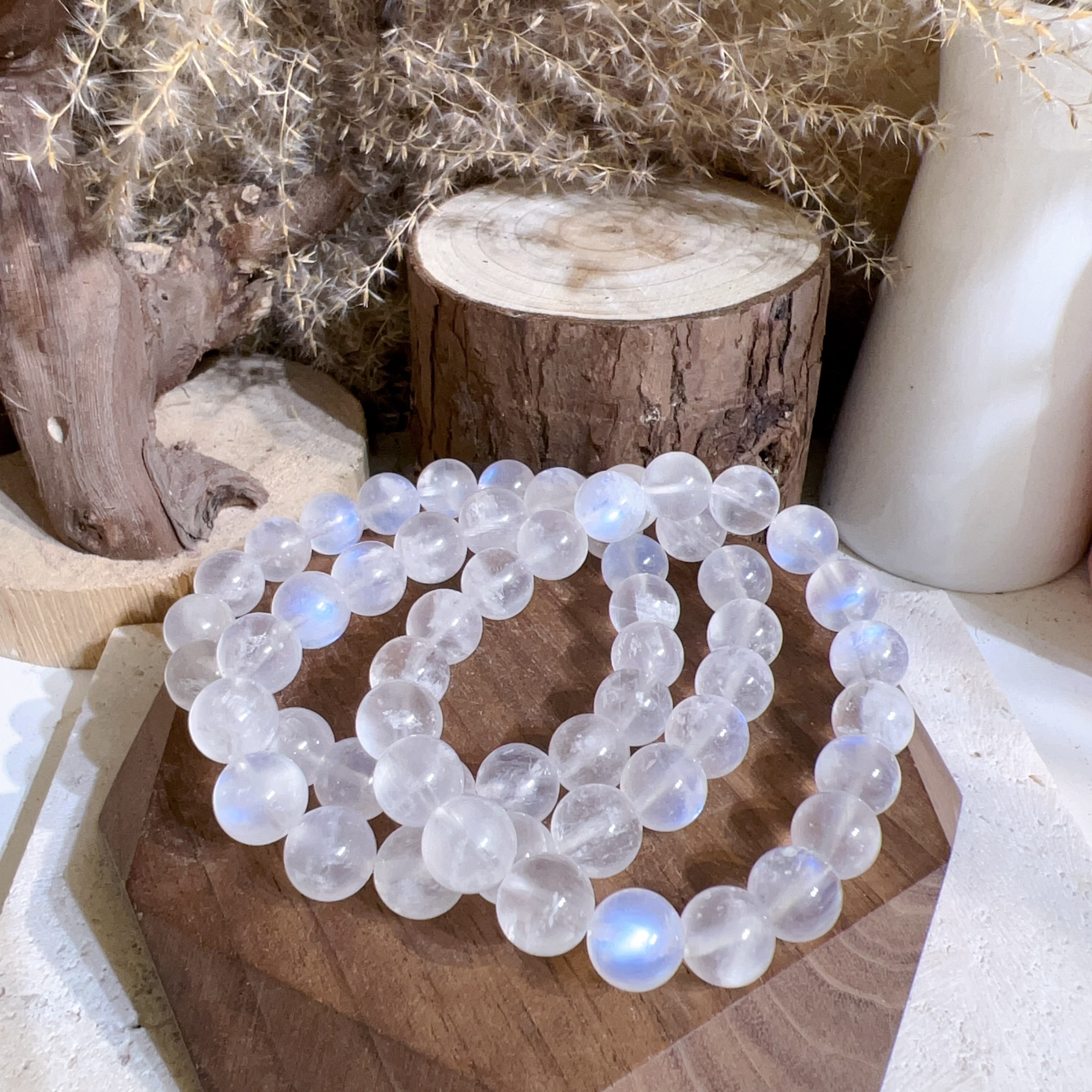 強光藍月亮手串 10mm