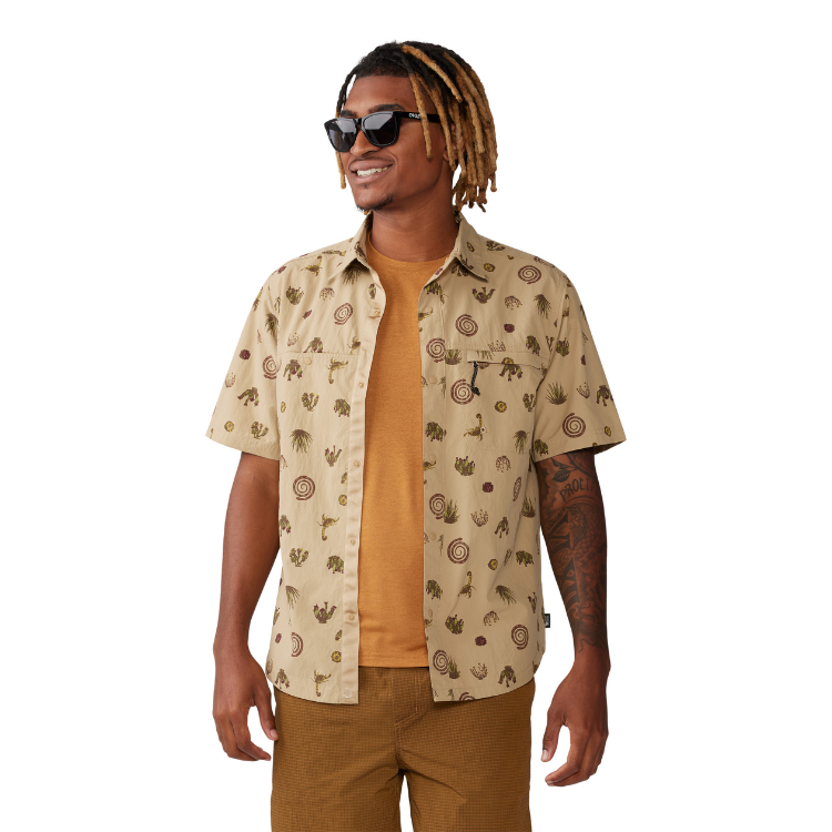 Mountain Hardwear 防曬恤衫/男 Stryder™ Short Sleeve Shirt 沙漠蠍子印花 (MHW2070501214)