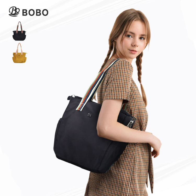 BOBO iMi兩用托特包 附可拆卸斜背帶 手提斜背兩用 防潑水