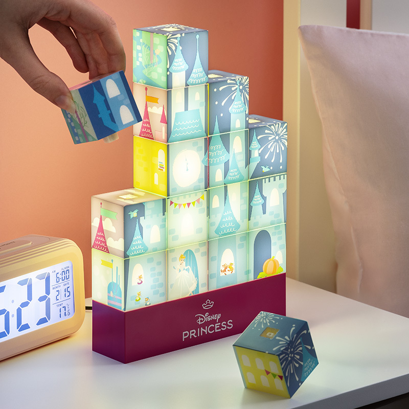 迪士尼公主積木燈