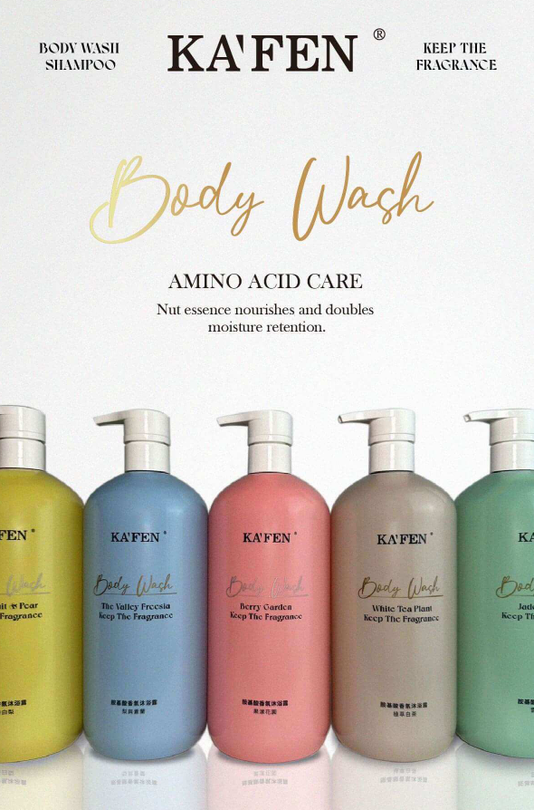 【直播】KAFEN TW081911 KF胺基酸香氛沐浴露套裝1000ml (贈KF多肽保濕修護霜50ml*1)