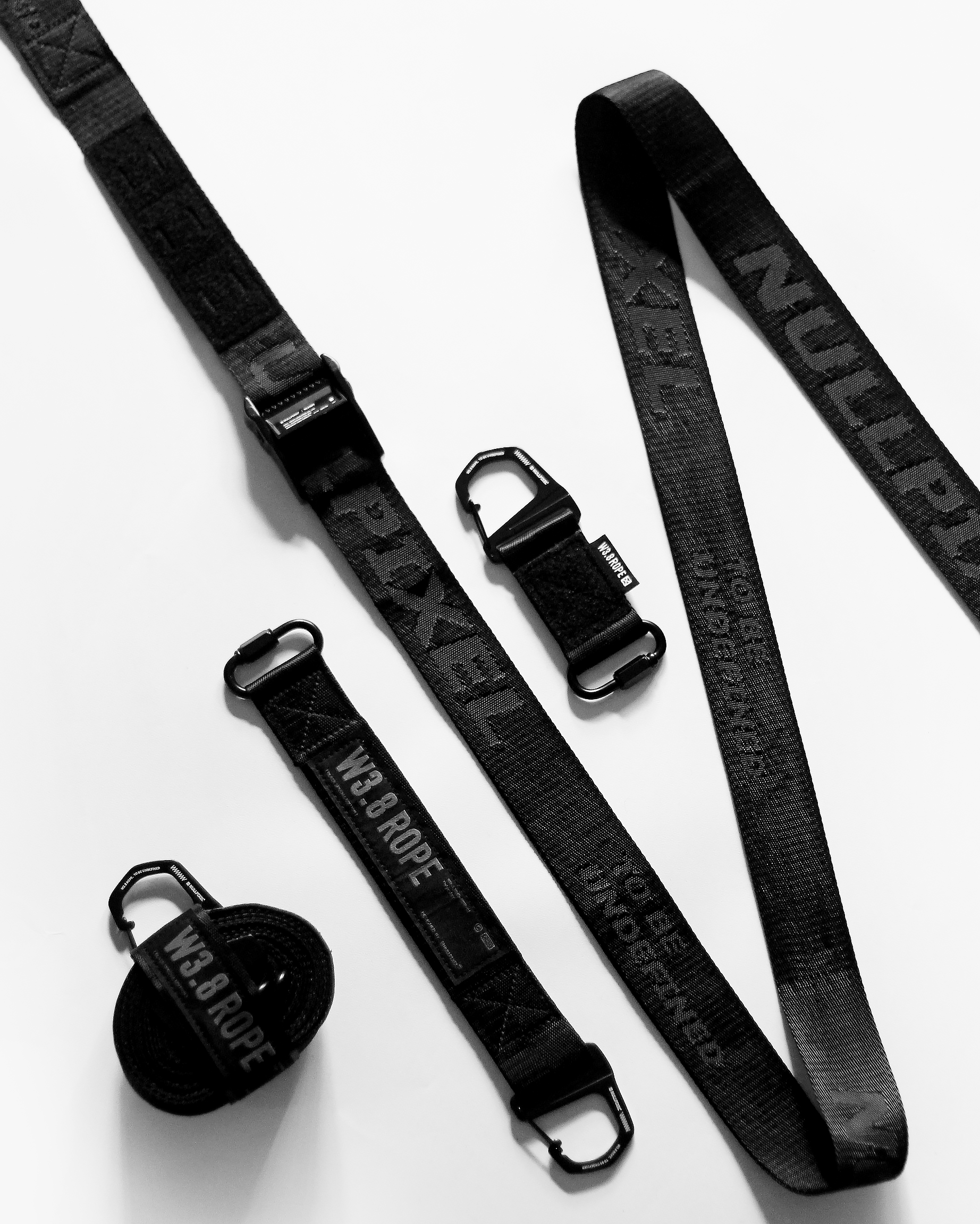 NULLPIXEL】⊠ W3.8 ROPE Black – Multi-Use Wide Rope