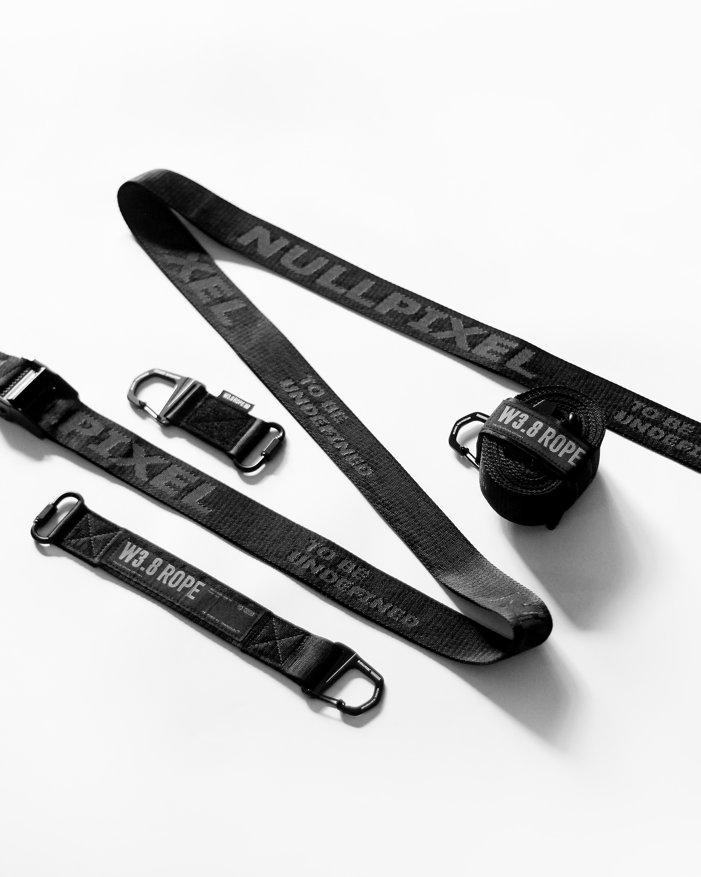 NULLPIXEL】⊠ W3.8 ROPE Black – Multi-Use Wide Rope