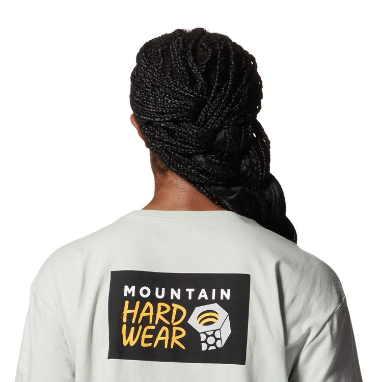 MOUNTAIN HARDWEAR / 女款 MHW Logo in a Box™ Crop Short Sleeve  / 仙人掌白、火山黑  (MHW1983041)