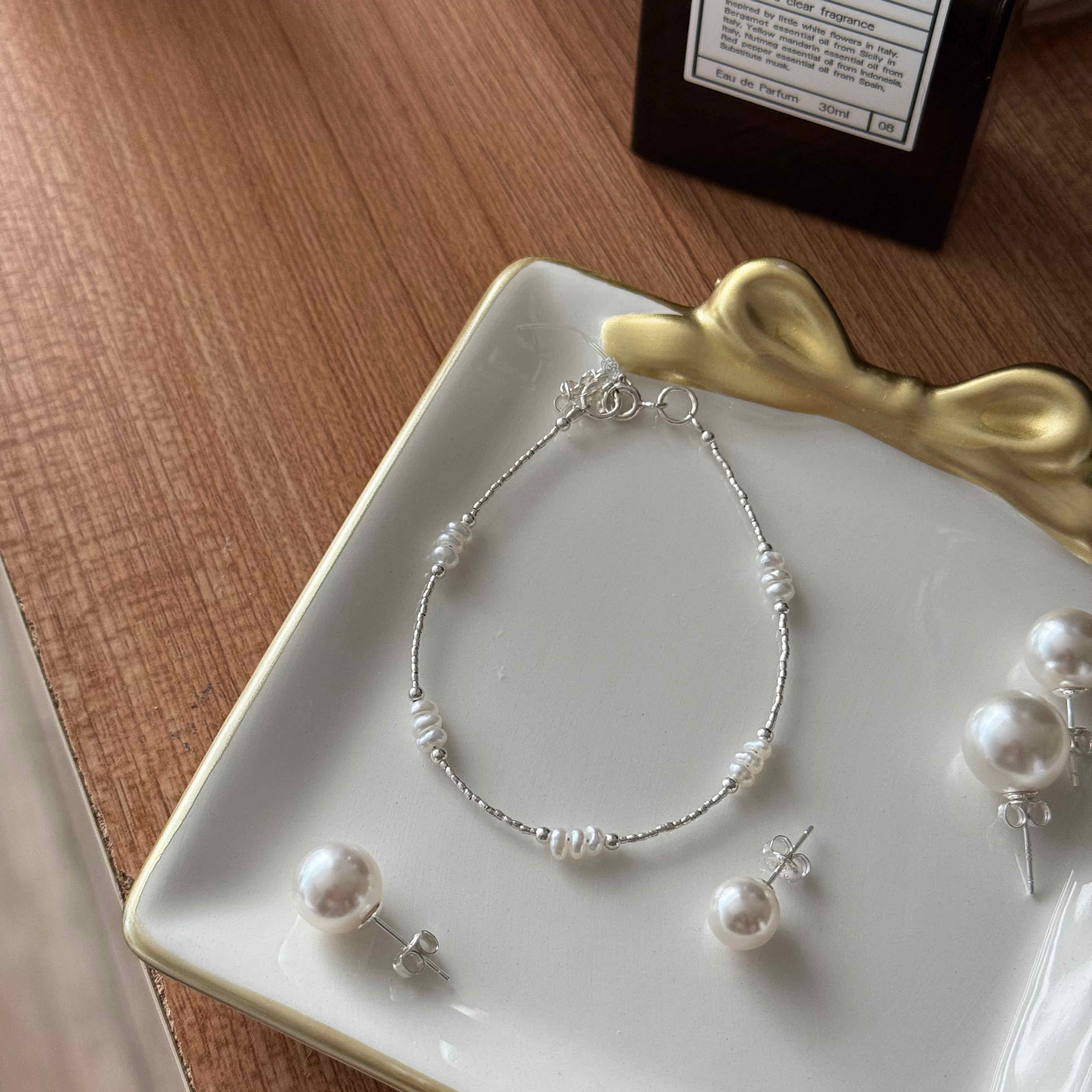 🇰🇷925 silver 淡水珍珠小公主手鍊