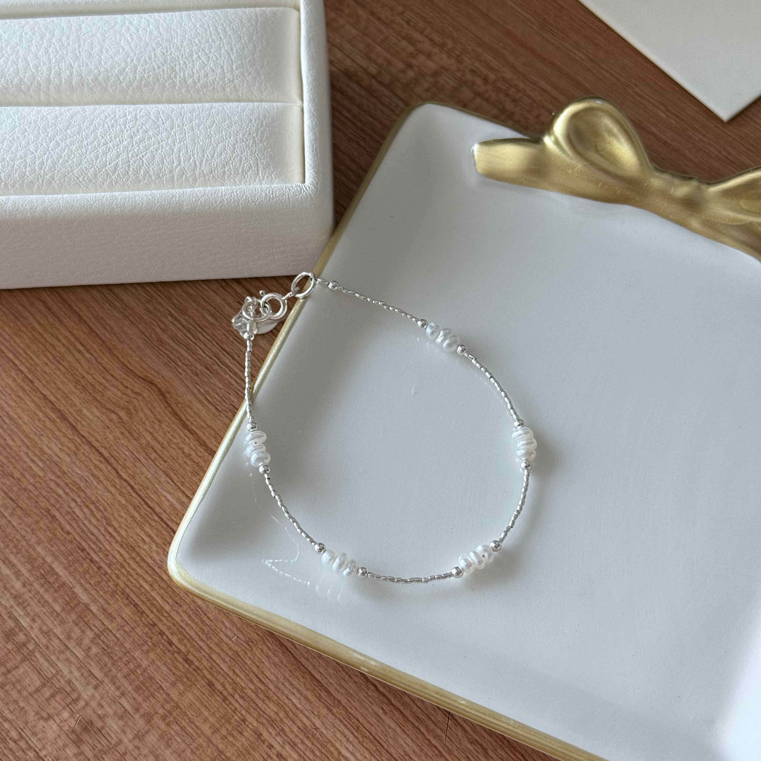 🇰🇷925 silver 淡水珍珠小公主手鍊