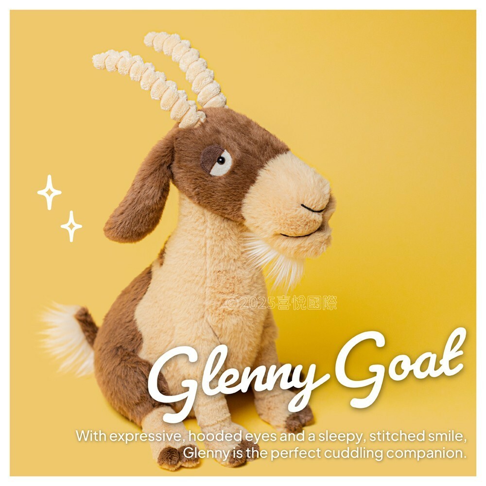 【樂森藥局】Jellycat Glenny Goat 山羊 27cm/公分、絨毛玩偶