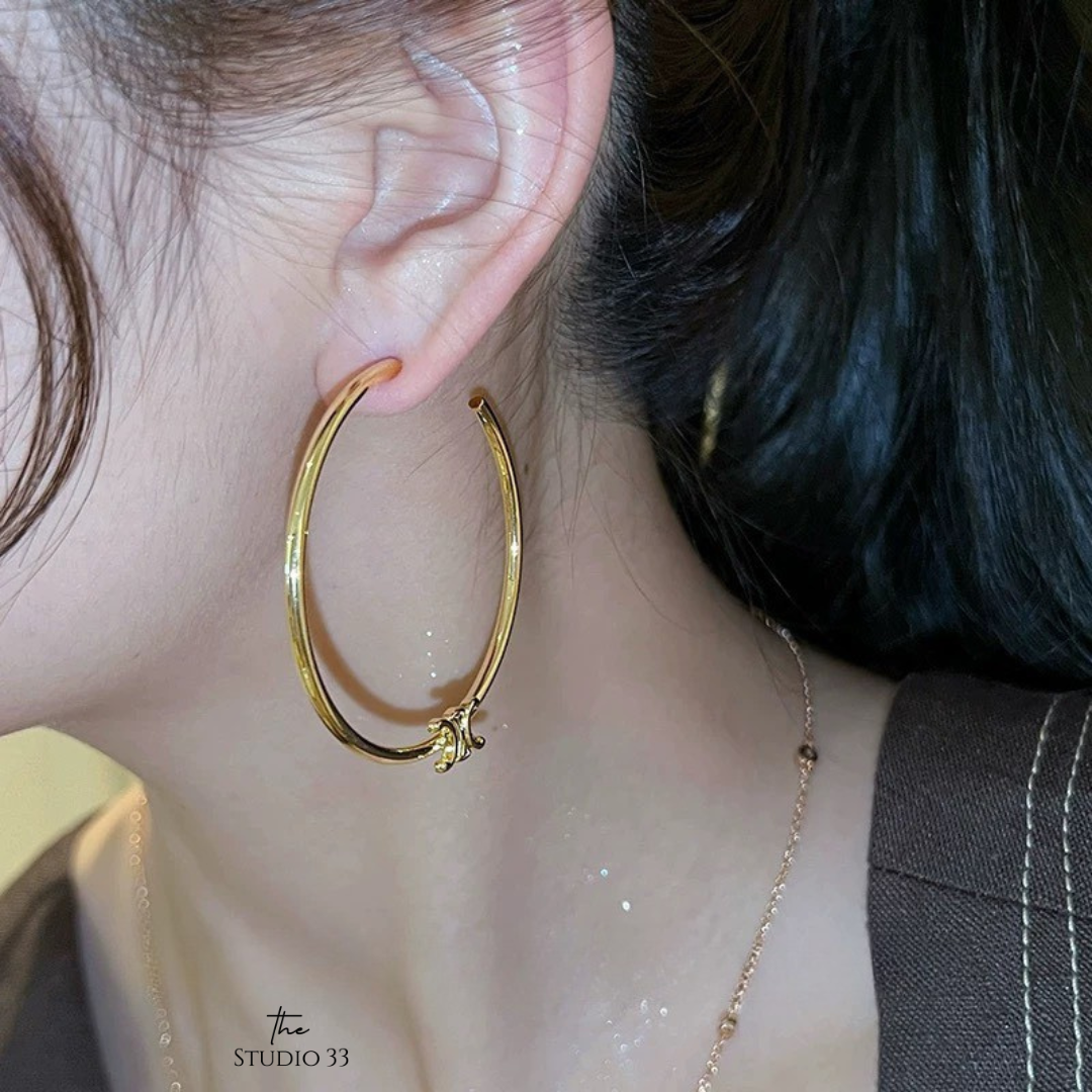 歐美感大圈圈耳環(特)