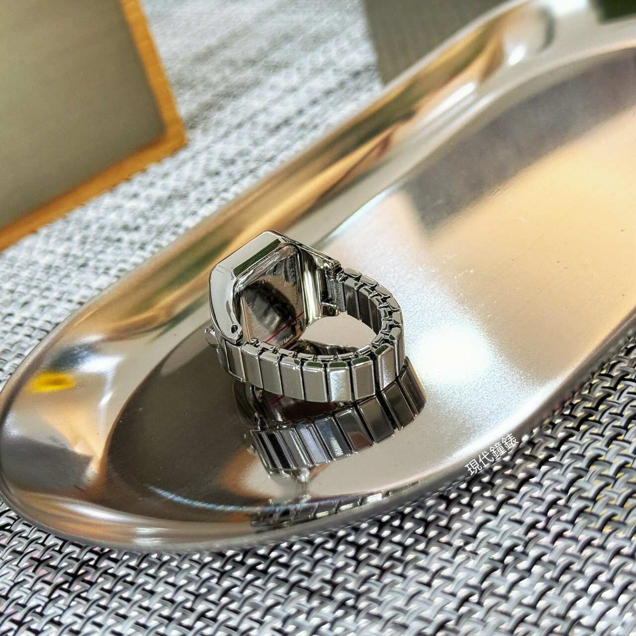 【FOSSIL】方形時尚戒指錶ES5344 14mm 現代鐘錶