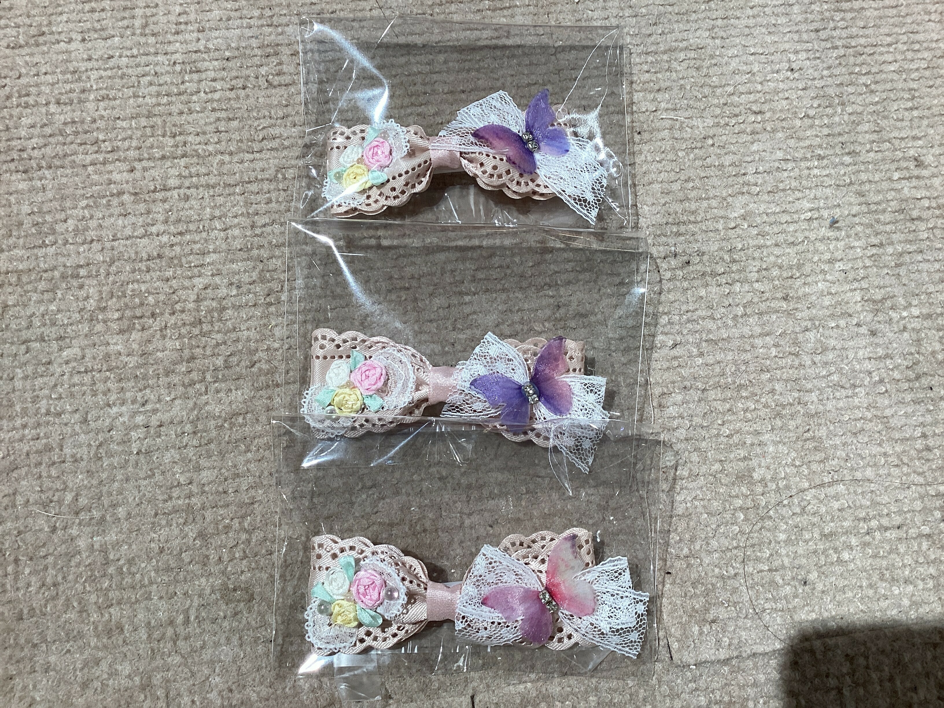 Molly蝴蝶髮夾（玫瑰金）