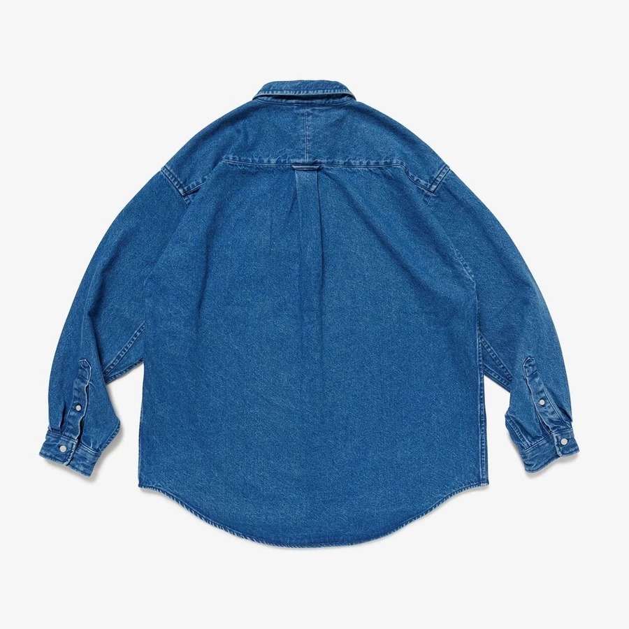 2025SS DESCENDANT ALLMAN DENIM LS SHIRT 鯨魚 丹寧 長袖 襯衫 現貨 251WVDS-SHM04