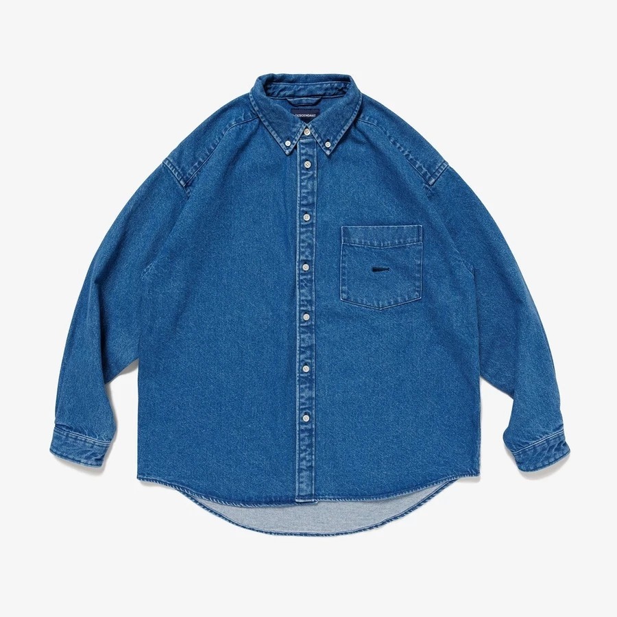 2025SS DESCENDANT ALLMAN DENIM LS SHIRT 鯨魚 丹寧 長袖 襯衫 現貨 251WVDS-SHM04
