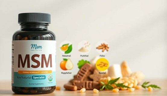 肽股力 MSM主要成份的科學圖解