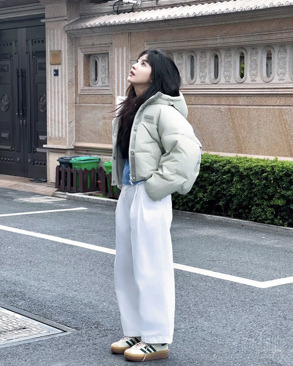 <章若楠同款>Adidas Original Gazelle BOLD 榛果復古綠 大地色 奶茶色 堆疊 厚底 女鞋