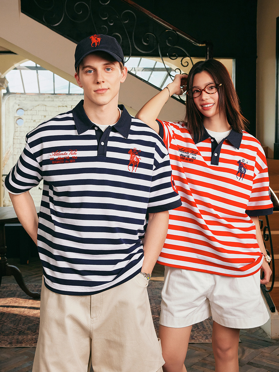 harsh and cruel 2025SS 海軍風 復古條紋 polo衫