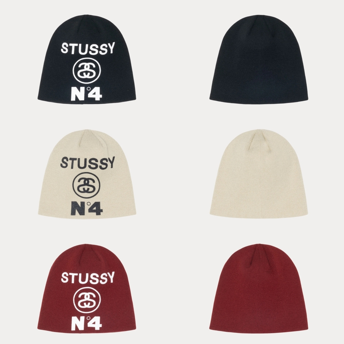 STUSSY SKULLCAP NUMBER 4 N4 字體 冷帽