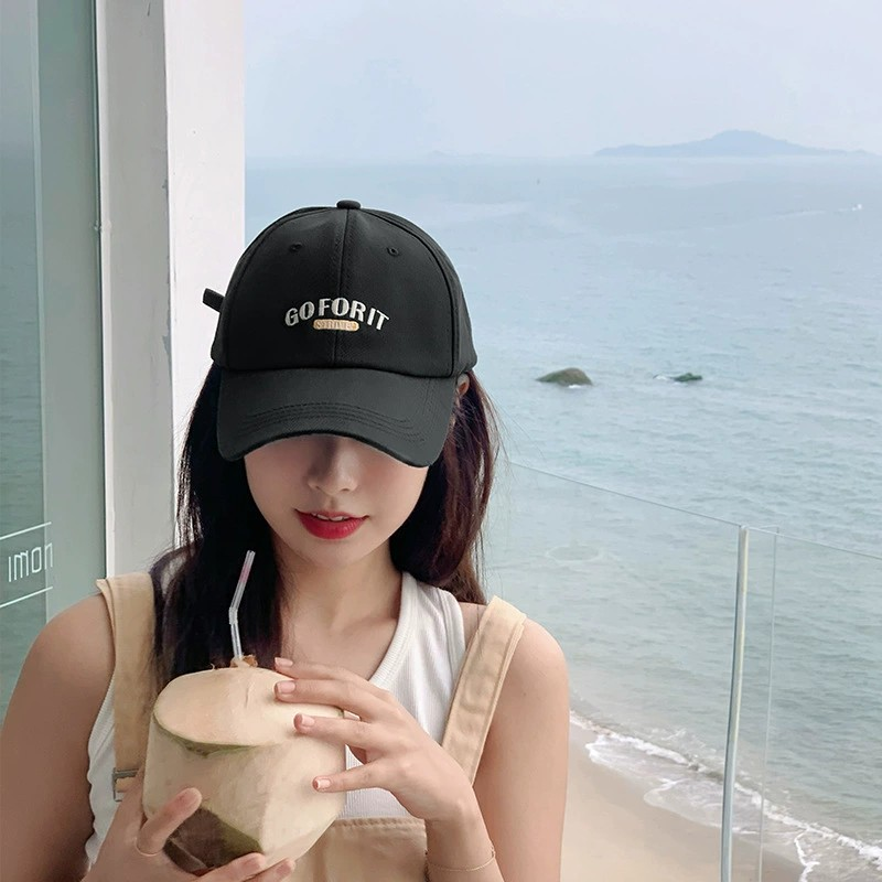 "Go For It" Korean-Style Women's Baseball Cap