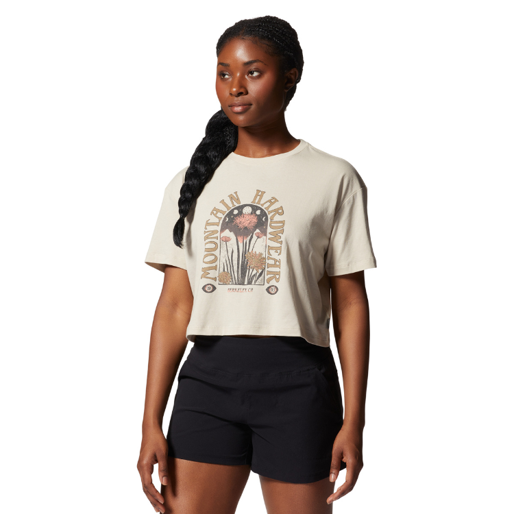 MOUNTAIN HARDWEAR - 女裝 MHW Alpine Flowers Short Sleeve Tee / 貝殼白、水洗陽光 (MHW2025241)