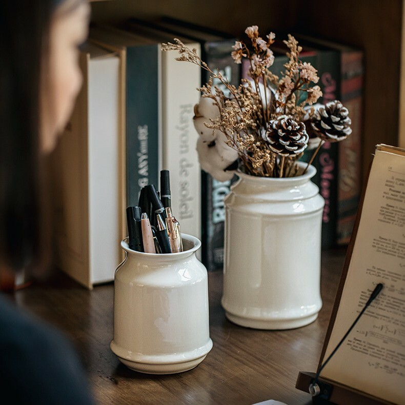 《5770》輕奢亮面陶瓷多功能收納花瓶