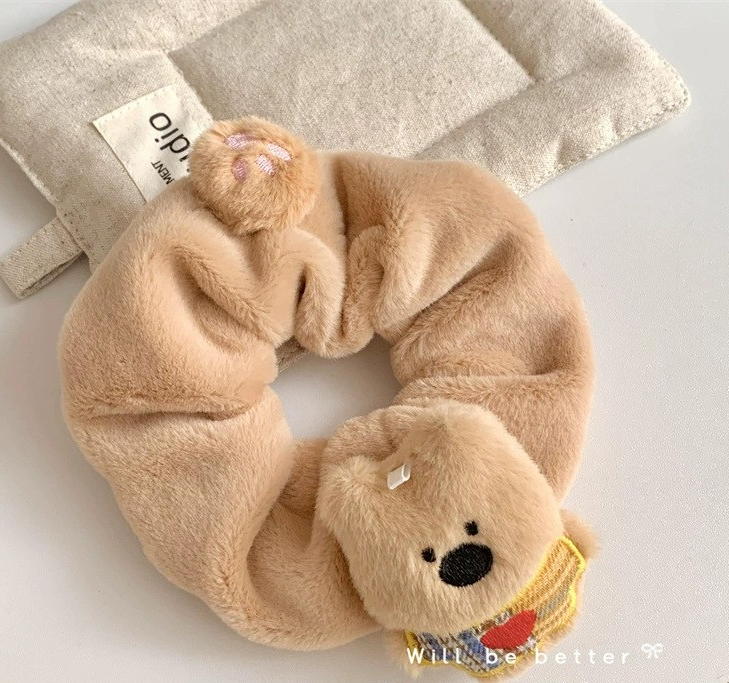 [2 FOR RM10] Cartoon Cute Puppy Scrunchies