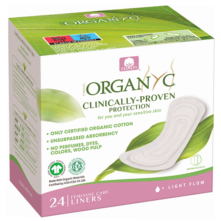 有機棉護墊輕量獨立包裝 x 24 (15 厘米)