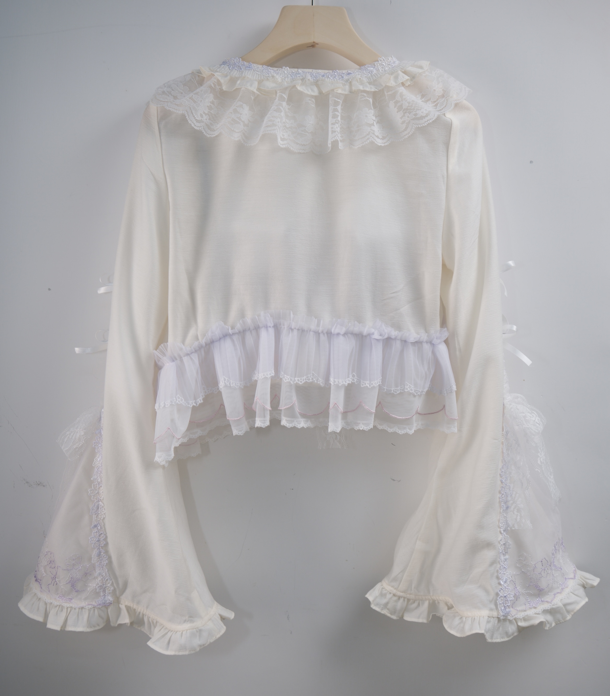 Petal Falls Handmade Lace Cropped Jacket