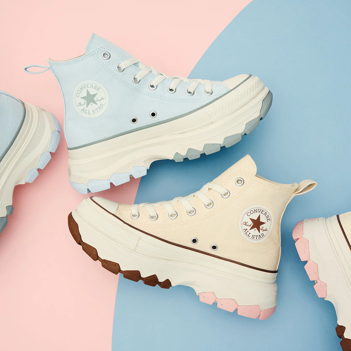 converse trekwave 甜點系配色