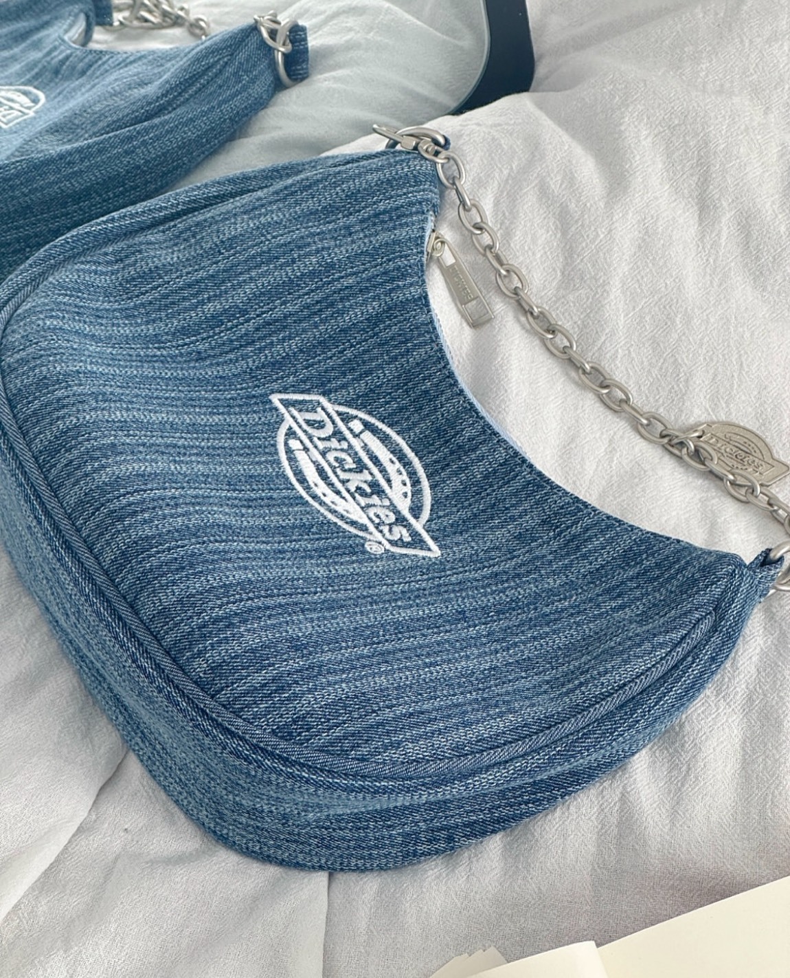 DICKIES 復古 牛仔 鏈條 新月包